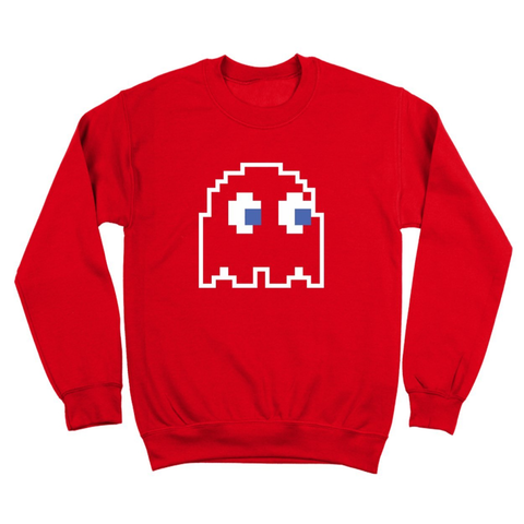 Ghost  8Bit Game Costume Crewneck Sweatshirt