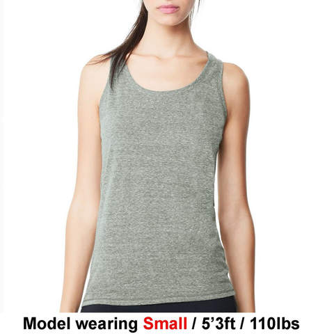 Secret Game Map Racer Back Tri-Blend Tank Top