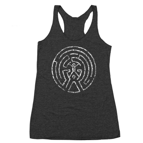 Secret Game Map Racer Back Tri-Blend Tank Top